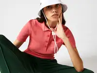 Женская рубашка-поло lacoste slim fit из хлопка