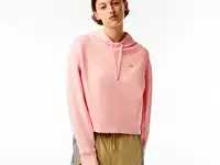 Женская толстовка lacoste loose fit с капюшоном