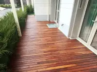 Укладка террасной доски из термодерева, терраса из термодревесины