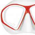 Маска для плавания mares sealhouette, для взрослых - ц.обт.белый, ц.р.бело-красный, фотография 2