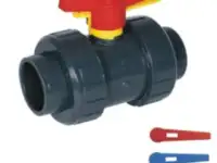 Кран шаровый, Запорная арматура ПЭ100, ПП, ПВХ и ПВДФ, фотография 2