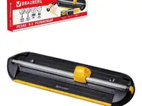 Резак brauberg роликовый r5, а4, 5 л., "4 в 1"(4 стиля