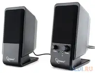 Gembird spk-510, черный, 6 вт, рег. громкости, разъём для наушников,usb-питание