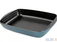 Форма для выпечки vitrinor прямоугольная голубая 35*22*5