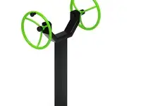 Рули (положение стоя) зеленый - уличный тренажер - ст 105-12, фотография 2