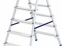 Стремянка двусторонняя 6ст., алюминиевая, россия// сибртех