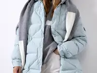 Куртка пуховик с воротником стойкой vassa&co