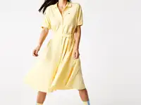 Женское платье-поло lacoste с поясом