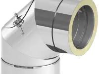 Отвод дымохода Размер: 110-450 мм, Стенка: 0,5-1 мм