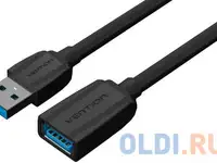 Кабель удлинительный usb 3.0 am-af 0.5м vention vas-a45-b050 черный