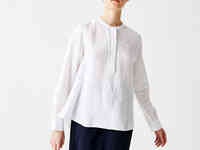 Льняная женская рубашка lacoste