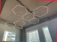 Светодиодные светильники LED модульное освещение для СТО, фотография 2