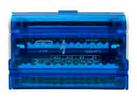 Шина нулевая в корпусе TTD 4 х 15N Энергия (синяя), 50 шт