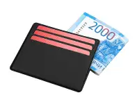 Картхолдер для денег и шести пластиковых карт Favor, черный