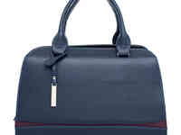 Женская кожаная сумка emra dark blue, фотография 2