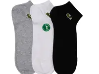 Комплект спортивных низких носков lacoste 3 шт.  unisex