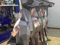 Полигональные фигуры из металла, готовые и на заказ., фотография 4