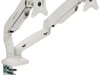 Кронштейн для мониторов onkron g160 белый 13"-27" макс.13кг настольный поворот и