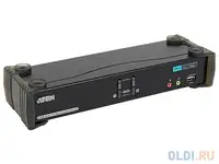 Переключатель kvm aten (cs1782a-at-g) kvm+audio+usb 2.0,  1 user usb+dvi =>