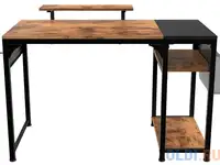 Стол письменный (для компьютера) eureka zx-ss140b-rwb с шириной 140 см, reclaimed