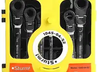 Sturm 1045-04-s2 набор ключей 7шт трещоточный механизм! пластиковый кейс,sturm [1045-04-s2]