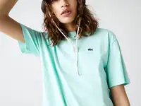 Женская футболка lacoste из хлопка премиум качества