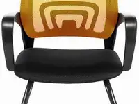 Кресло brabix "fly cf-100" черный/оранжевый