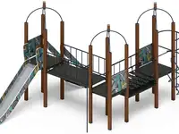 Навина (техно-голубой) - дик 2.09.06-01 - игровой комплекс h=1500