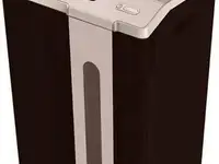 Шредер new united etalon et-15m серый (секр.p-5)/перекрестный/15лист./25.6лтр./скрепки/скобы/пл.карт