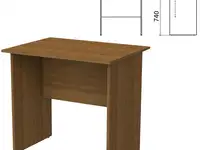 Стол письменный "бюджет" (ш800*г600*в740 мм), орех французский, 402659-190