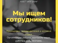 Помощники руководителей в оптовой отдел