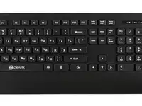 Клавиатура + мышь oklick 222m клав:черный мышь:черный usb беспроводная slim multimedia