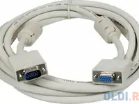 Кабель vga 3м ningbo cab015s-10f круглый серый