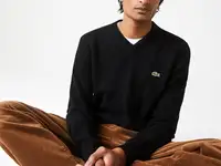 Шерстяной мужской свитер lacoste