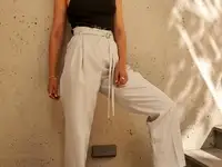 Зауженые брюки balloon со стрелками