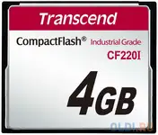 Промышленная карта памяти compactflash transcend 220i, 4 гб slc, темп. режим