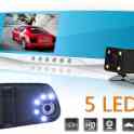 Продам автомобильный Full HD видеорегистратор-зеркало с двумя камерами, светодиодной подсветкой, углом обзора 170 градус