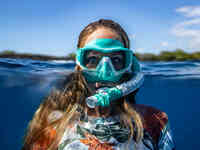 Маска versa aqua lung, blue/yellow