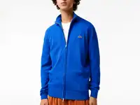 Мужской свитер lacoste на молнии из органического хлопка с воротником-стойкой