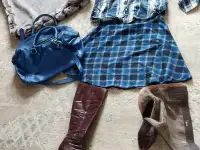 РАЗОМ СРОЧНО Б/У свадебное платье, платья, куртки, кожаная обувь, сумки, накидка с мехом, фотография 3