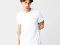 Мужская  футболка lacoste с круглым вырезом