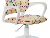 Кресло детское бюрократ burokids 1 w песочный белый