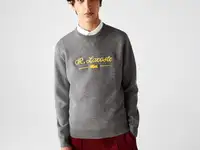 Мужской свитер lacoste из смеси шерсти и хлопка