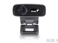 Веб-камера genius facecam 1000x v2 черный , 720p hd, встроенный микрофон,