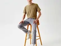 Мужская футболка lacoste slim fit