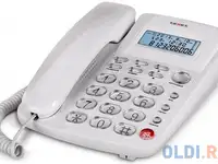 Телефон проводной texet tx-250 белый