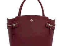 Кожаная женская сумка hacket burgundy, фотография 2