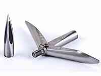 Наконечник гарпуна подводного ружья steel пиранья два лепестка, сменная головка