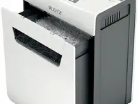 Шредер leitz iq protect premium 4m белый (секр.p-5)/фрагменты/4лист./14лтр./скрепки/скобы