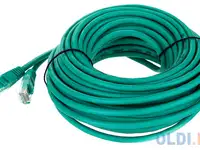 Патчкорд литой "telecom" utp кат.5е 15,0м зеленый
